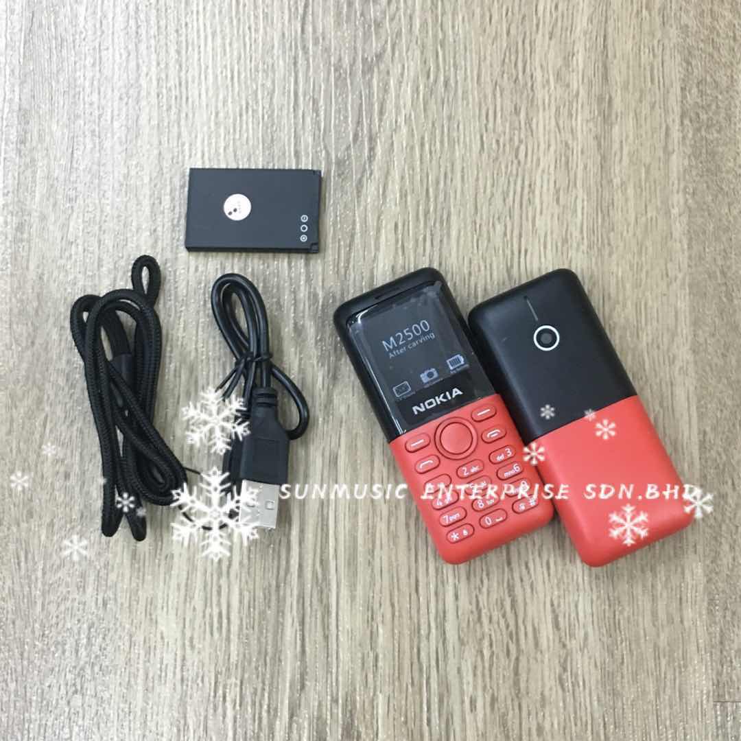 (Red)NOKIA 2500 MINI Super mini Body Wireless Bluetooth Dialer Phone(Ready Stock)